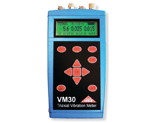 Triaxial Vibration Meter for Wind Energy Plants to VDI 3834-1, VM30-W